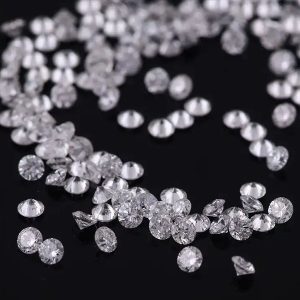 Diamantes soltos redondos pequenos de 1,5 mm com clareza VVS para compradores de diamantes e diamantes cultivados em laboratório