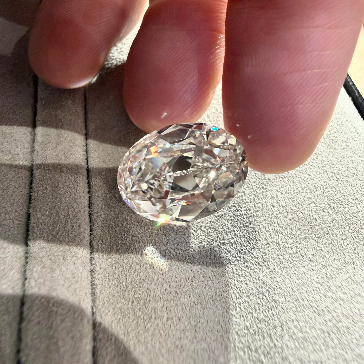 Old cut diamond showcase with different shapes and sizes