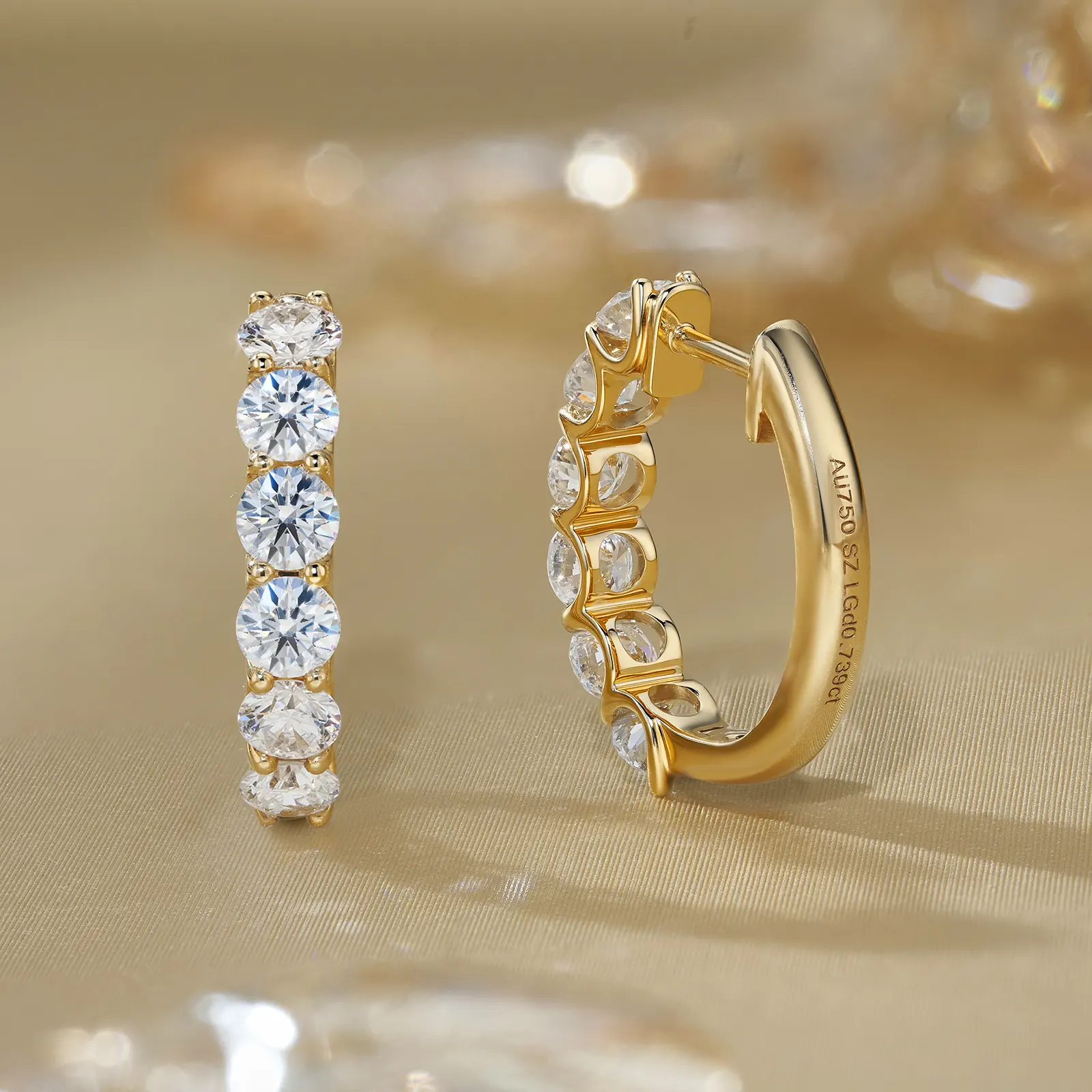 14K white gold engagement ring