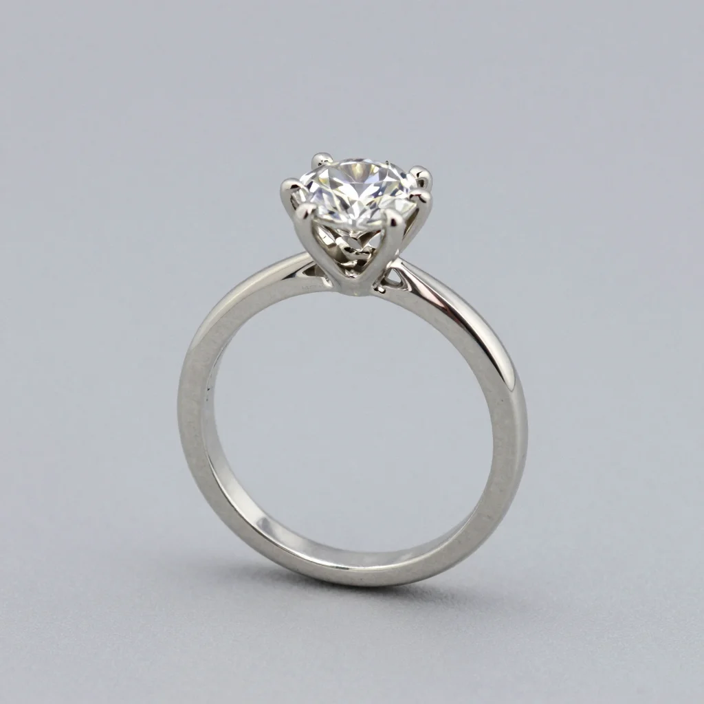 channel setting lab grown diamond band